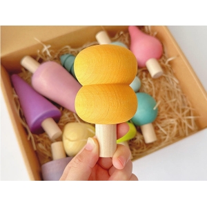 JUEGO MADERA PINOS DE COLORES