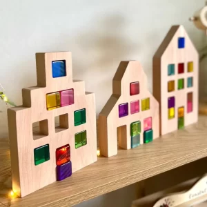 Juego de casas con cubos